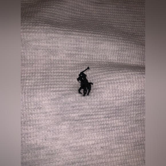 Polo Ralph Lauren Waffle Knit Thermal Oatmeal Cream Gray  Long Sleeve Shirt 3XL - Picture 4 of 6